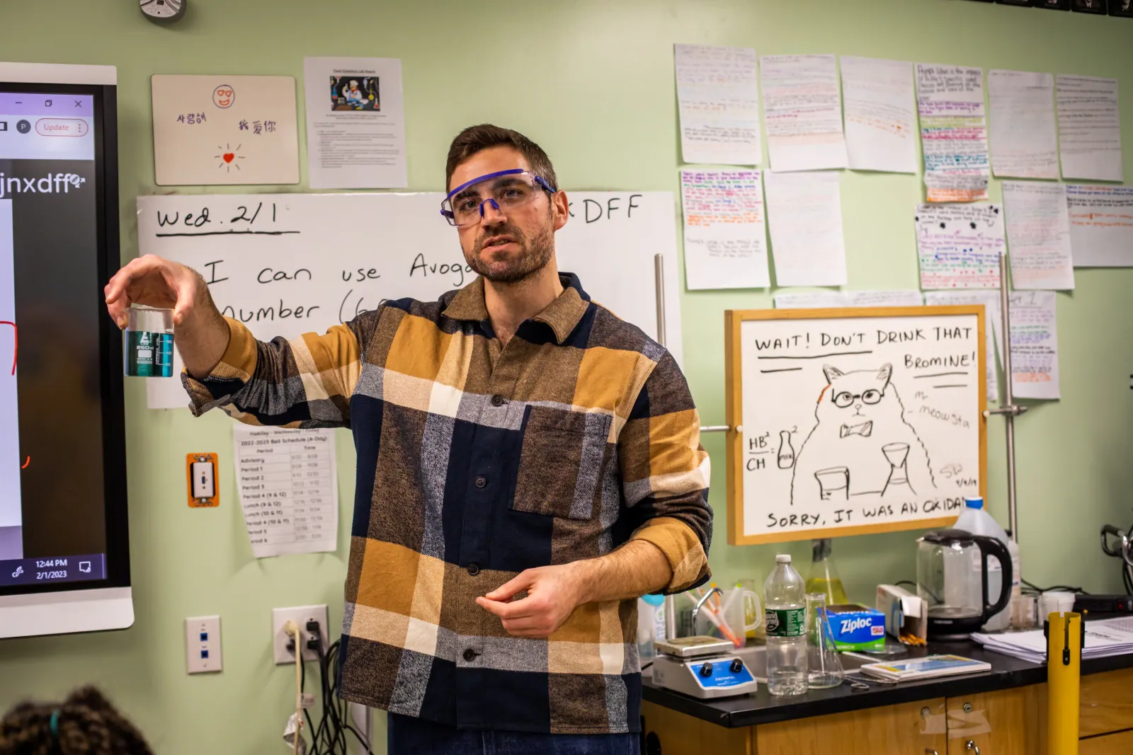 Freire High teacher leading a classroom discussion