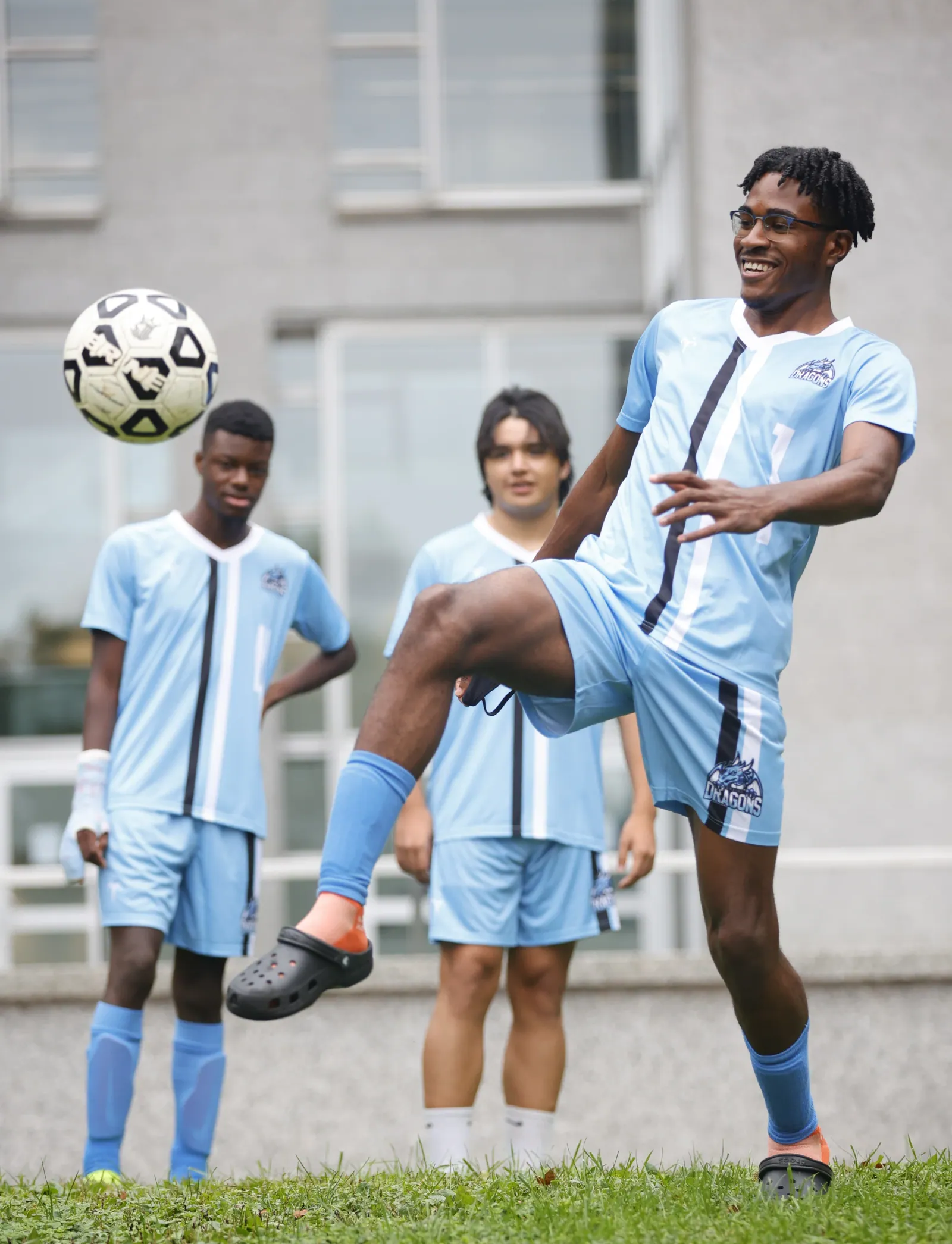 Freire Wilmington student playing soccer